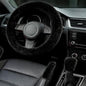 Fluffy Steering Wheel Cover 3PCS Set – Plush Fuzzy Fur Steering Wheel Cover with Gear Shift Cover & Handbrake Cover, Winter Warm Car Accessories, Car Interior Accessories for Women (Black)