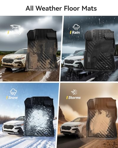 3W Floor Mats & Cargo Liner Fit for 2024 2025 2026 Subaru Crosstrek/2024 2025 2026 Subaru Impreza, All Weather TPE Car Liner Custom Fit for Crosstrek & Impreza Accessories (NOT for Hybrid) - size: 2.For Subaru Crosstrek | 24-25 | Combo Set