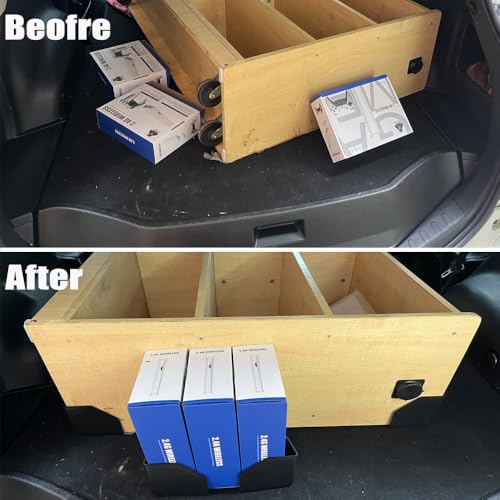 Fun&H Car Trunk Organizer Blocks, Hook & Loop Trunk Cargo Blocks, Trunk Divider to Hold Cargo in Place, Available to Wool Carpet for Car Truck SUV Van (3.9'')