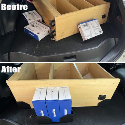 Fun&H Car Trunk Organizer Blocks, Hook & Loop Trunk Cargo Blocks, Trunk Divider to Hold Cargo in Place, Available to Wool Carpet for Car Truck SUV Van (3.9'')