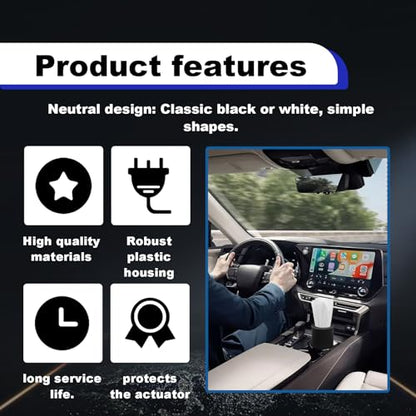 4PCS Car Tissue Holder, Pull Out Cars Tissue Holder, Refillable Tissues Cylinder Travel Tissue Tubes Box Container Multifunctional Car Tissue Box Fits for Cup Holder Round (Black)