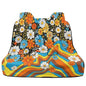 Hippie Daisy Swirl Print Back Seat Cover, Waterproof Bench Rear Seat Cover Universal Car Seat Cover Automotive Interior Covers for Sedans SUVs Vans Trucks - color: Hippie Daisy Swirl