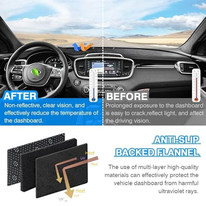 CARTIST Soul Dash Cover-Dashboard Cover for 2010 2011 2012 2013 Kia Soul No Glare Pad Dash Mat for Soul Interior Accessories[Non-Slip and Sun Protection] - size: Dash Mat for Kia Soul