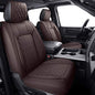 Aierxuan Car Seat Covers for Dodge Ram Custom Fit 2009-2026 1500, 2010-2026 2500/3500 Crew Quad Regular Cab Heavy Duty Truck Pickup Waterproof Leather with Split Bench 40/60(Full Set/Brown) - color: Full Set/Brown