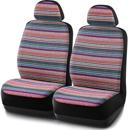 Baja Blanket Bucket Seat Covers, Front Automotive Protection,Universal Fits for Cars, Trucks, Van, SUV - Airbag Compatible (4PCS Pink)