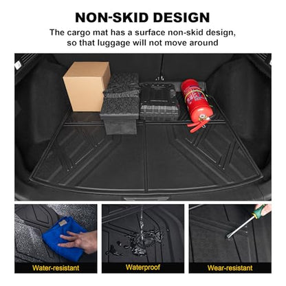 Cargo Liner Fit for Honda CRV 2026 2025 2024 2023 (Gasoline & Hybrid): TTX LIGHTING Cargo Mat All-Weather TPE Trunk Mat Cargo Tray CR-V Accessories (Fit Upper Deck Only)