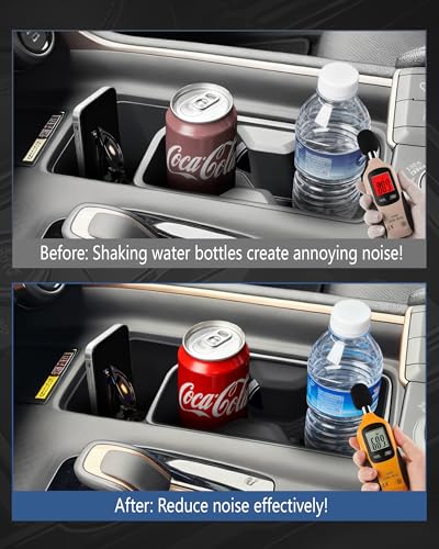 Cup Holder Inserts for Toyota Grand Highlander Accessories 2026 2025 2024, Non-Slip TPE Center Console Protector Organizer to Prevent Spills & Scratches for 2025 2026 Grand Highlander Hybrid - size: For 2024-2026 Grand Highlander