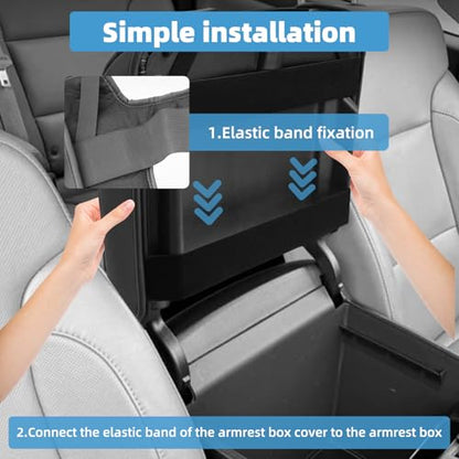 Center Console Armrest Cover Compatible with Chevy Silverado and Fit for GMC Sierra 1500 2500 3500 2014-2018,and Fit for Yukon/Tahoe/Suburban 2015-2020(for Bucket Seat Only) - size: Compatible with Silverado 2014-2018