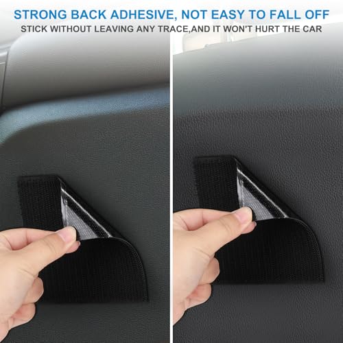 Accmor Car Seat Side Pocket Organizer, PU Leather Pouch Bag for Car Seat, Door, Window, Console, Registration Wallet Cards Trash Phone Sunglasses Holder Pocket for Auto