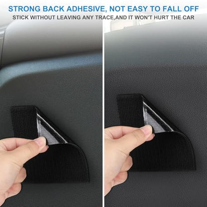 Accmor Car Seat Side Pocket Organizer, PU Leather Pouch Bag for Car Seat, Door, Window, Console, Registration Wallet Cards Trash Phone Sunglasses Holder Pocket for Auto
