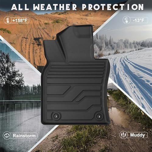 KARPAL Floor Mats Fit for Toyota Camry 2025 2026 (Including Hybrid), Custom Fit All Weather TPE Camry Accessories 1st & 2nd Row Floor Liners - style: 2025-2026 | For Toyota Camry | 1st & 2nd Row