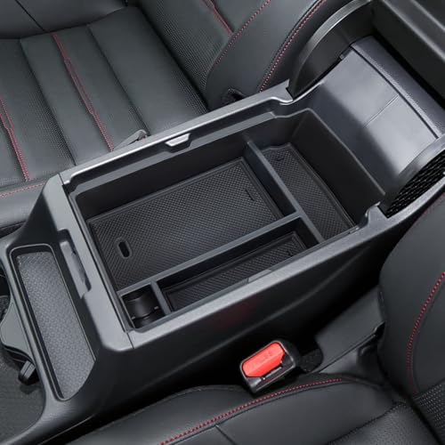 Center Console Organizer Compatible with 2026 2025 2024 2023 Honda CRV Armrest Storage Box Coin and Glass Holder ABS Plastic Insert Secondary Storage Interior Accessories - size: 1 Pcs Center Console Organizer