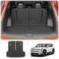 Cargo Mat Compatible with 2024 2025 2026 Kia EV9 Trunk Mat Cargo Liner TPE All Weather Back Seat Cover Protector 3rd Row Trunk Liner 2024 Accessories (6&7 Seats, Trunk Mat with Backrest Mats) - style: For Kia EV9 | 2024-2026