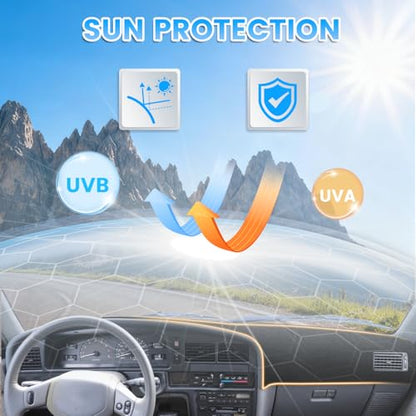 KUST Black Dash Cover Compatible with Toyota 4Runner 1989-1995 Dashboard Cover Accessories for 4Runner Non-Slip Polyester Dashboard Mat Custom Fit Center Console Sunshield Protector No Glare - size: 4Runner 89-95(Black)