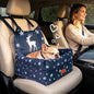 Dog Booster Car Seats for S/M Dogs Up to 35lbs,Pet Car Seat/Travel Bed with Washable&Removable Cover,Storage Pockets,Dog Safety Belt and Elevated Cushion Fits in Front/Back Seat - color: Elk