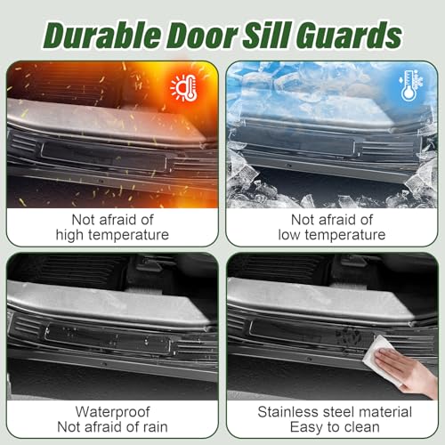 Door Sill Protector for Toyota Highlander 2020-2026 Stainless Steel Door Sill Guards