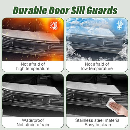 Door Sill Protector for Toyota Highlander 2020-2026 Stainless Steel Door Sill Guards