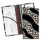 Leather Car Registration and Insurance Card Holder, Cute Car Accessories Vehicle Glove Box Car Organizer for Documents, Cards, License Shining Leopard Pattern - color: Shining Leopard Pattern