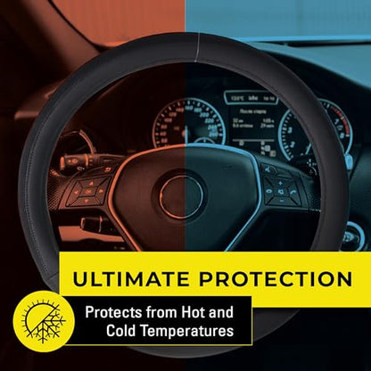 Body Glove 22-1-97505-9 Smoothie Steering Wheel Cover, Easy Installation, Hyperflex Core Technology, Fits Most Vehicles