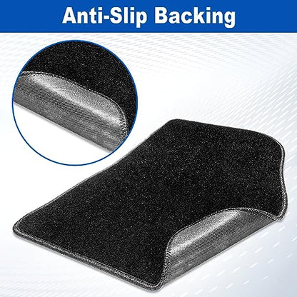 Spurtar for Tesla Model 3 Floor Mats Carpet 2026-2017, Cut Pile Car Floor Mats, Anti-Slip for Model 3, All Weather Protector Automotive, Front & Rear Seat Car Rug 3PCS - size: 2017-2025 Cut Pile (3PCS)