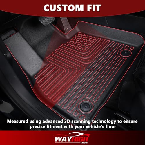 Wayhigh® Floor Mats & Cargo Liner for Chevy Trailblazer FWD 2021-2026 (Only Fit Cargo in Upper Deck Position), All Weather TPE Waterproof Heavy Duty Floor Liners Fit for Trailblazer Accessories - style: 5) For Chevy Trailblazer FWD / 2021-2026 / Mats Set