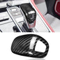 Compatible wth Carbon Fiber Gear Shift Knob Cover Automotive Shift Lever Decoration for Porsche Panamera 2017-2023 (Black)