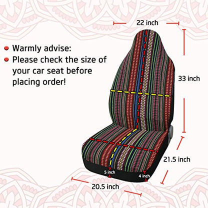 uxcell Universal Durable Bucket Front Seat Cover Protectors for Car SUV Automotive Rose Red - style: Rose Red