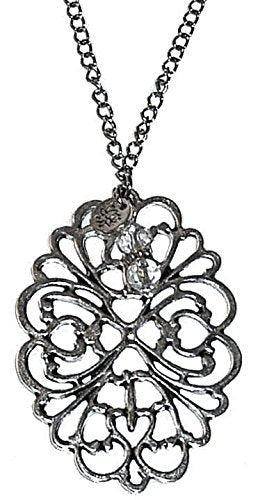 Hidden Hollow Beads Rear view Mirror Car Charm Ornament, Sun Catcher, Hanging Pendent, Stainless Steel Chain. Comes in a Gift Bag (Pendant) - size: Pendant