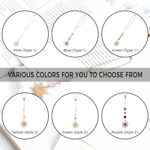 Boho Sun Rearview Mirror Charm, Evil Eye Hanging Car Charm for Rear View Mirror, Crystal Hanging Accessories 7 Inch Alloy Car Ornament for Women Men Unisex Gift of Joy & Protection,Green