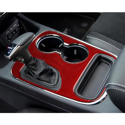 Car Gear Shift Panel Decals for 2018-2020 Dodge Durango Accessories Carbon Fiber Interior Stickers, D - color: Gear Shift Panel, D