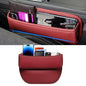 Universal Fit Premium Leather Car Seat Gap Filler Organizer, Center Console Organizer for Car SUV Truck（Burgundy, 1 Pack）