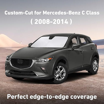 EcoNour Windshield Sunshade Compatible for Mazda CX-3 2016-2019 2020 2021, Sun Visor for Front Windshield & Window Sun Shade Cover, UV Heat Blocker & Protector, Car Accessories - size: For Mazda CX-3 (2016-2021)