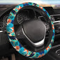 Car Steering Wheel Cover,Tropical Leaves Universal Non Slip Wheel Protector 15 Inch Elastic Car Accessories for Men Women - color: Tropical Leaves