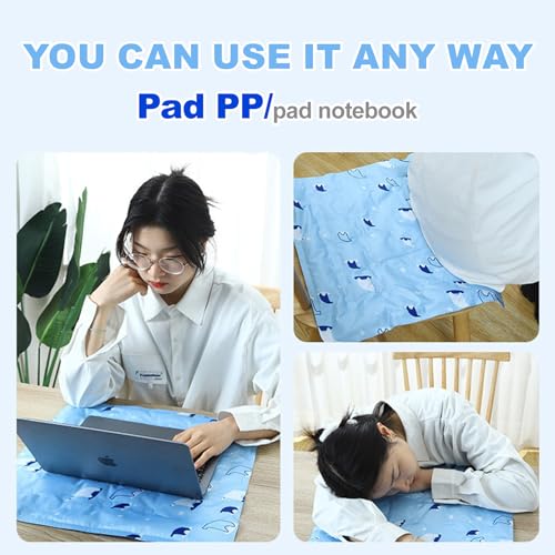 JoanofArc Cooling Pad, Cooling Seat Cushion, Cool Ice Pillows Cushions, Reusable ICES Mat, No Condensation, Foldable & Portable Chair Cushions for Office, Camping, Bed, Car 30CM × 40CM