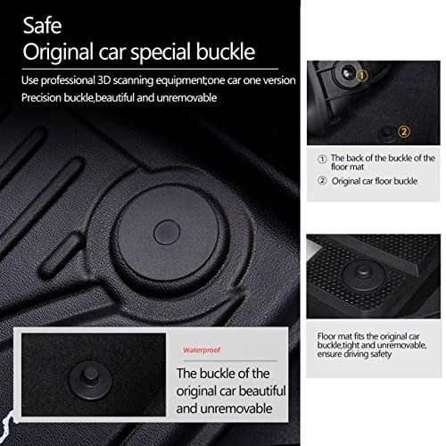 Car Floor Mats Replacement for Honda CR-V CRV 2007-2011 (LX/SE/EX/EX-L) Custom Fit Odorless Carpets Durable All Weather Protection Liners Automotive Accessories for Dad