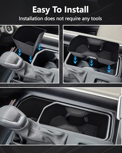 Cup Holder Inserts for Toyota Grand Highlander Accessories 2026 2025 2024, Non-Slip TPE Center Console Protector Organizer to Prevent Spills & Scratches for 2025 2026 Grand Highlander Hybrid - size: For 2024-2026 Grand Highlander