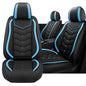 Car Seat Cover for KIA Soul 2010-2025, Driver's Seat Covers,Non-Slip Waterproof seat Cover,Wear-Resistant Nappa Leather car seat Covers. (Standard 2 Seats/Black Blue) - color: Black Blue, size: Standard 2 Seats