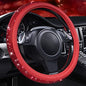 CAR PASS Bling Diamond Leather Steering Wheel Cover, with Bling Sparkly Crystal Glitter Rhinestones Universal Fit 14" 1/2-15" Car Wheel Protect for Women Girl Fit Suvs,Vans,Sedans,Cars,Trucks, Red - color: Red Diamond on Velvet