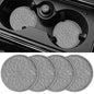 Car Cup Coaster [4 Pack] Silicone Car Coasters/Cup Mats - 2.75In Universal Non-Slip Recessed Car Interior Accessories - Car Cup Holder Insert Coasters Light Grey - color: 4 Pack-light Grey
