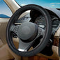 Steering Wheel Cover - Microfiber Leather, Classic Embossing, Anti-Slip Breathable, Fit 15 Inch (Black & Red Line) - color: Black&Red Line
