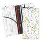 Leather Car Registration and Insurance Card Holder, Cute Car Accessories Vehicle Glove Box Car Organizer for Documents, Cards, License Beautiful White Flowers - color: Beautiful White Flowers