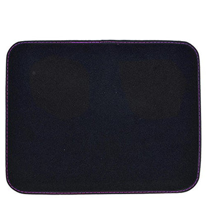 BDK Purple White Butterfly Design Carpet Car Floor Mats for Auto Van Truck SUV-4 Pieces Front & Rear Full Set with Rubber Backing-Universal Fit (MT-509-PP) - color: Purple White Butterfly