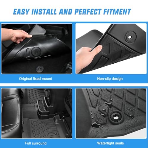 Nilight TPE Floor Mats for Hyundai Tucson PHEV (Plug-in Hybrid) 2022 2023 2024 2025 2026 All Weather Custom Fit Heavy Duty Floor Liners - color: 2022-2026 Hyundai Tucson PHEV
