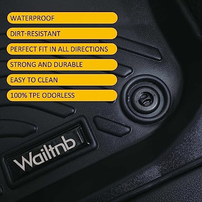 Wailtnb-Car Floor Mats Custom Fit for Cadillac XT5 2017-2025 2026 All Weather Car Mats Durable Automotive Floor Liners XT5 Accessories 2025 - style: 3|For XT5|2017-2026|Set