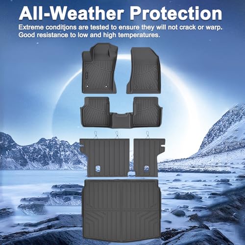 TPE Floor Mats & Cargo Liner for Jeep Compass 2017-2026 All Weather Car Floor Liners Fit Jeep Compass 2017-2026 Accessories Black - size: 2017-25|For Jeep Compass|full set