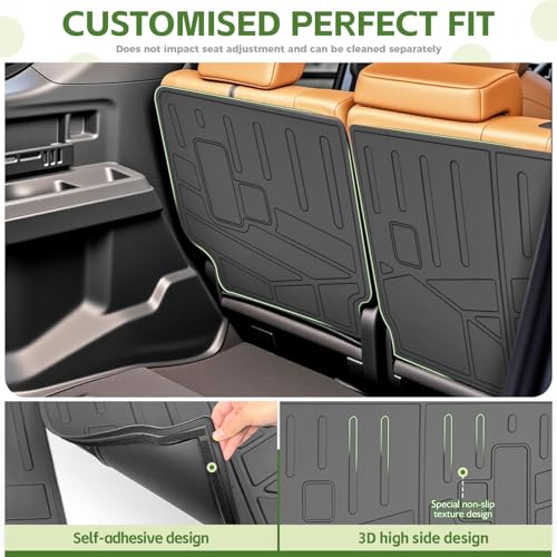 2nd Row Seat Back Mat for 2025 2026 Toyota 4Runner 5&7 Seats, Kick Mats Rear Backrest Cover All Weather TPE Protector Cargo Liner Accessories - size: 5&7Seats-Seatback Mat(2nd Row)
