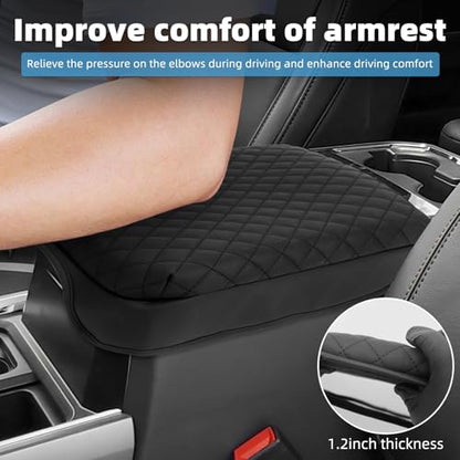 Center Console Armrest Cover for Ford F250 F350 F450 F550 2023 2024 2025 2026 Fully Covered Anti-Scratch Thickened Heighten Protector Interior Accessories(for Bucket Seat Console) - size: Compatible with F250 F350 F450 F550 2023-2026