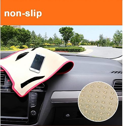 Dashboard Cover Dash Mat,for Lexus RX 300 330 350 2004-2009 Dashboard Cover Mat Sun Shade Protect Carpet Anti-Glare - color: Black Edge, size: R