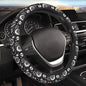 Steering Wheel Cover Moon Star Accessory - Universal 15 Inch Maya Bohemian Style for Women's Cars - color: Moon Star