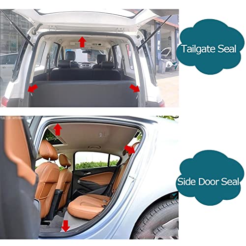 Car Door Rubber Seal Strip with Side Large Bulb(26Ft), Automotive Weather Stripping, Edge Trim for Boats, Automobile, RVs, Trucks